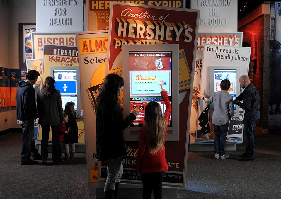 Families at the Museum Experience at The Hershey Story